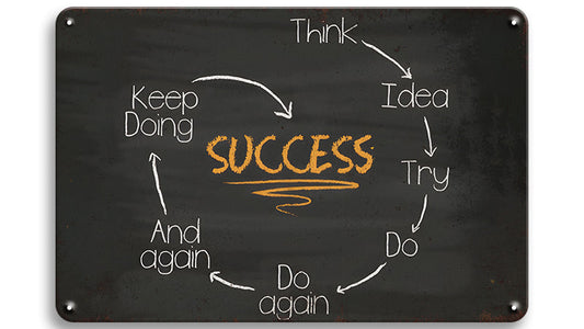 Metalen wandbord | Success |
