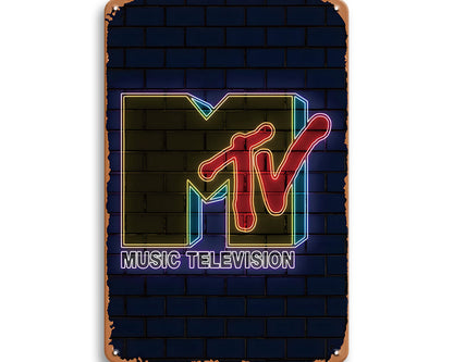 Metalen wandbord | MTV |
