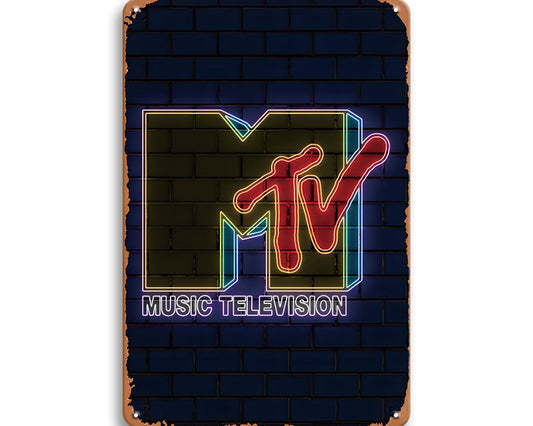 Metalen wandbord | MTV |