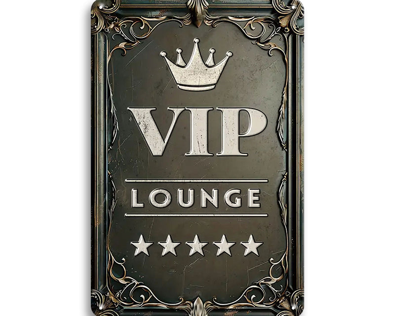 Metalen wandbord | Vip lounge #2 |