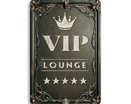 Metalen wandbord | Vip lounge #2 |