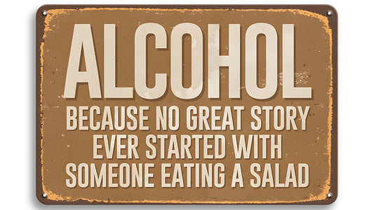 Metalen wandbord | Alcohol #2 |