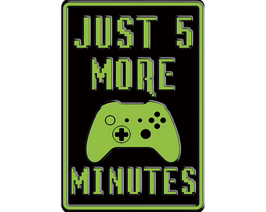 Metalen wandbord | Just 5 more minutes |