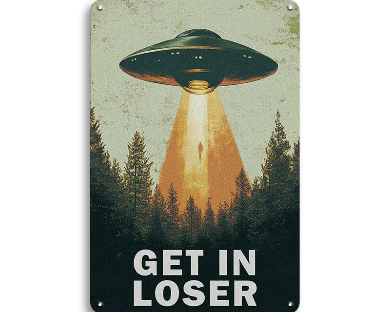 Metalen wandbord | Get in loser |