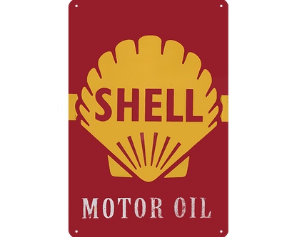 Metalen wandbord | Shell | Motor oil |