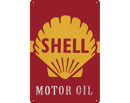 Metalen wandbord | Shell | Motor oil |