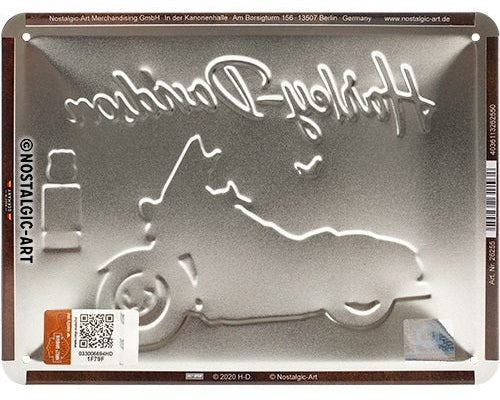 Metalen wandbord | Harley-Davidson | Route 66 Road King Classic | 15x20cm |