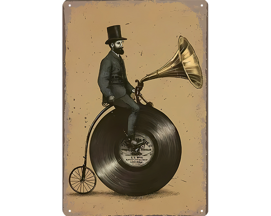 Metalen wandbord | Vinyl plaat |