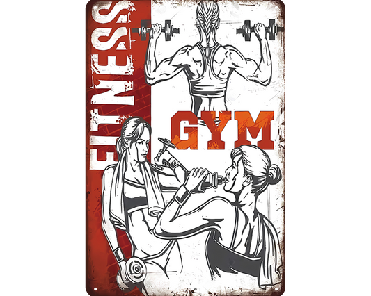 Metalen wandbord | Fitness gym |