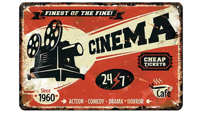 Metalen wandbord | Cinema #2 |