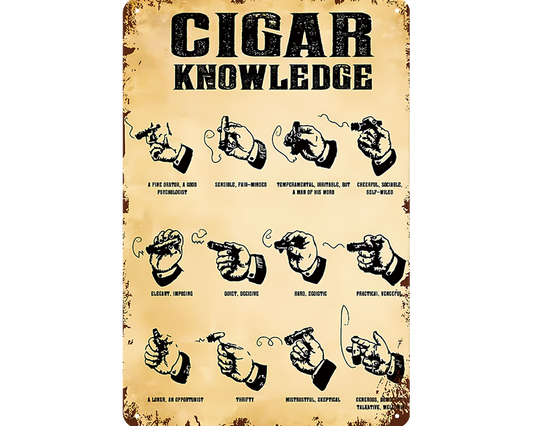 Metalen wandbord | Cigar knowledge |