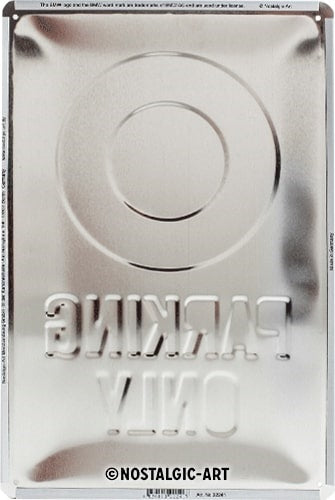 Metalen wandbord | BMW parking only | 30x20cm |