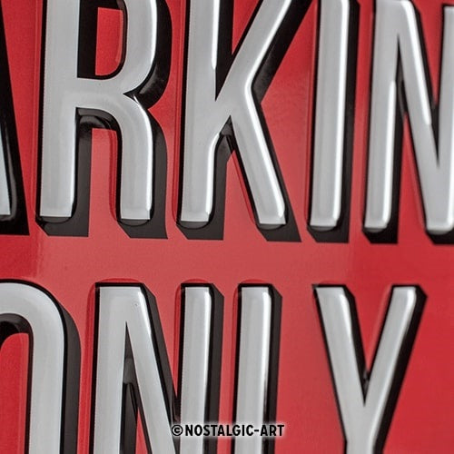 Metalen wandbord | Mini parking only | 30x20cm |