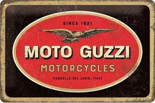 Metalen wandbord | Moto Guzzi logo | 20x30cm |
