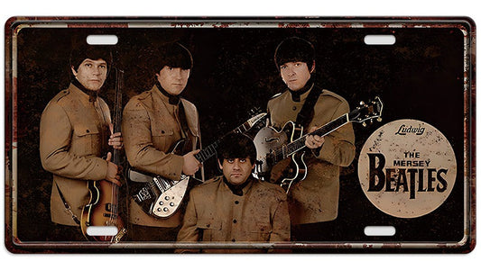 Metalen wandbord | The Beatles | Kentekenplaat | 15x30cm |