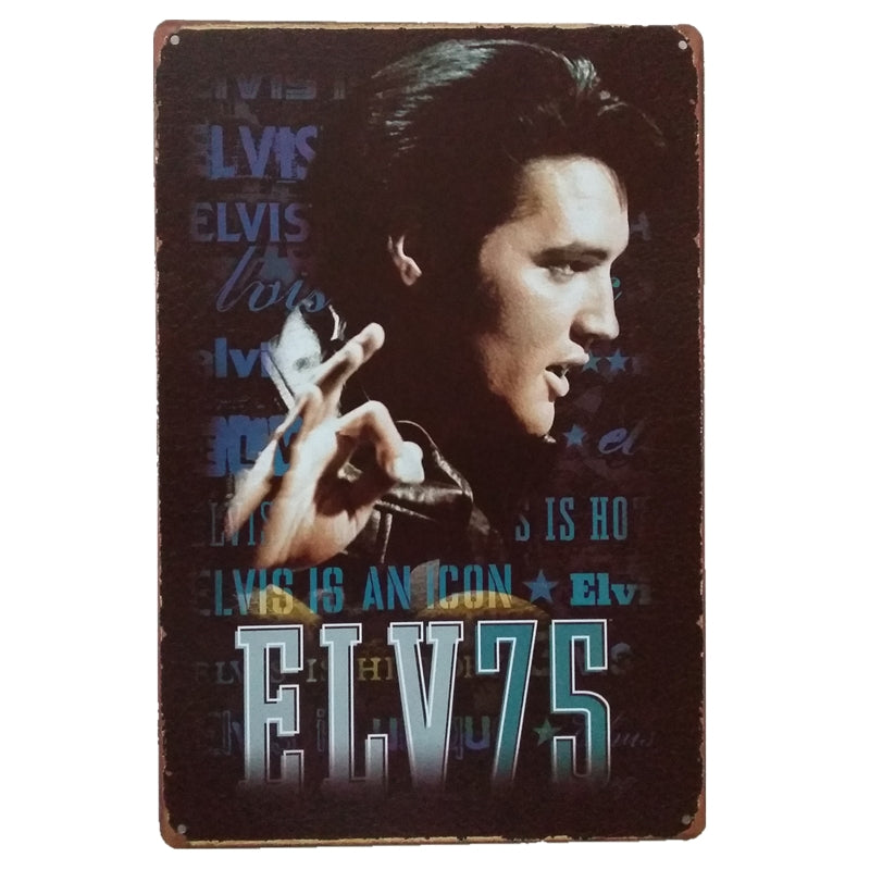 Metalen wandbord | Elvis |