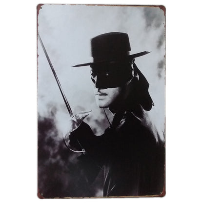 Metalen wandbord | Zorro |