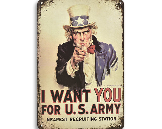 Metalen wandbord | I want you for U.S. Army |