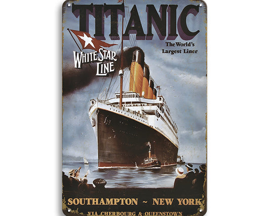 Metalen wandbord | Titanic #2 |