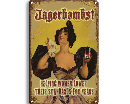 Metalen wandbord | Jagerbombs! |