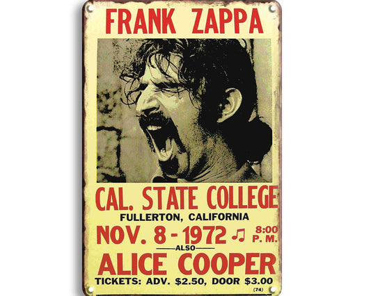 Metalen wandbord | Frank Zappa |