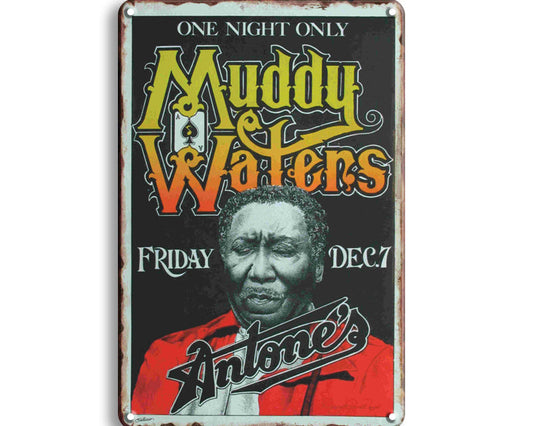 Metalen wandbord | Muddy Waters |