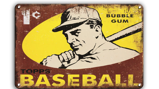Metalen wandbord | Baseball |