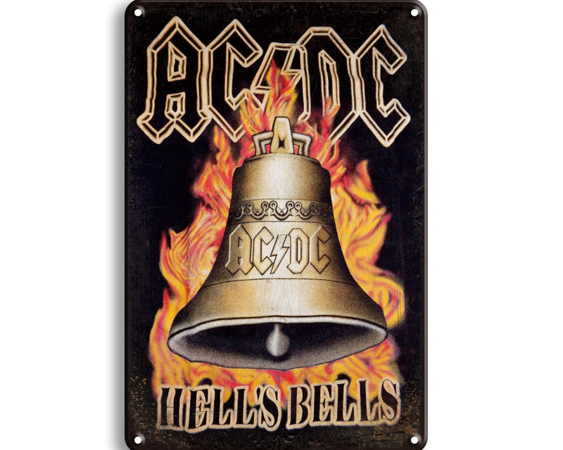 Metalen wandbord | ACDC | Hells Bells |