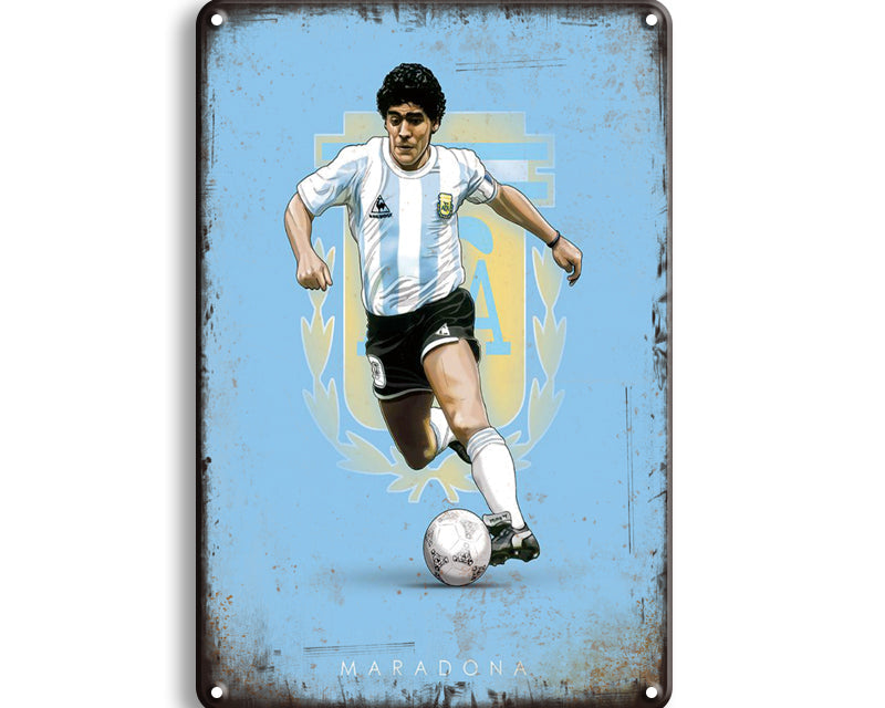 Metalen wandbord | Maradona |