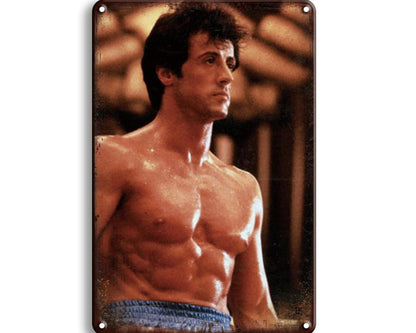 Metalen wandbord | Sylvester Stallone |