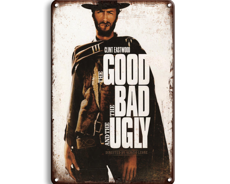 Metalen wandbord | Clint Eastwood | The good the bad and the ugly |