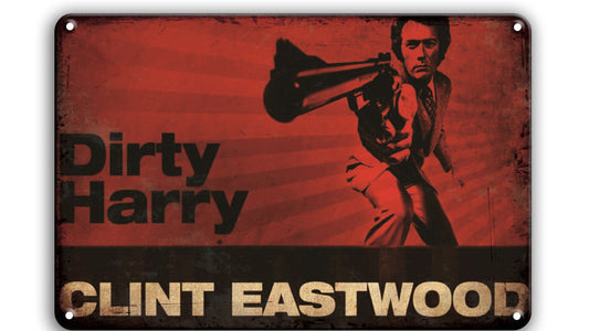 Metalen wandbord | Clint Eastwood | Dirty Harry |