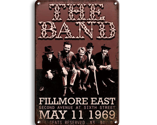 Metalen wandbord | The Band |