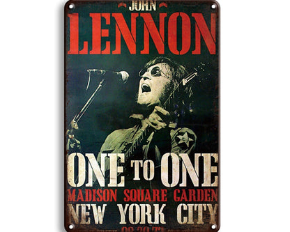 Metalen wandbord | John Lennon | One To One |