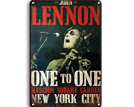 Metalen wandbord | John Lennon | One To One |