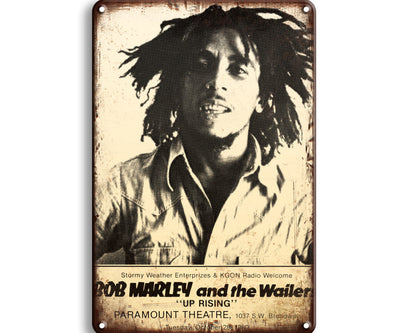 Metalen wandbord | Bob Marley & The Wailers |