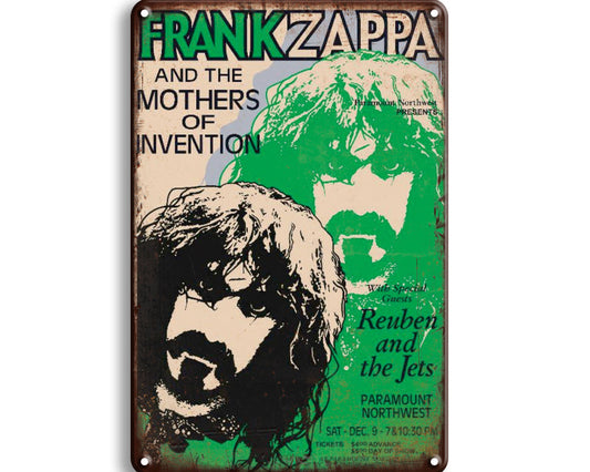 Metalen wandbord | Frank Zappa and the mothers of invention |