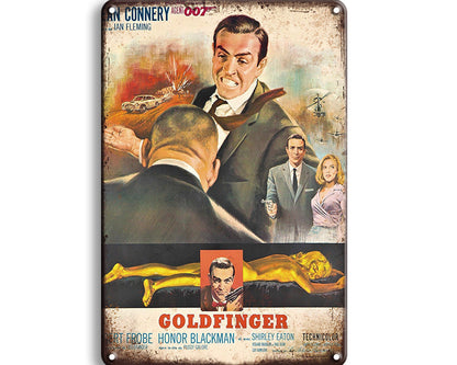 Metalen wandbord | Goldfinger | Agent 007 |