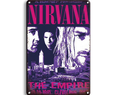 Metalen wandbord | Nirvana | The Empire |