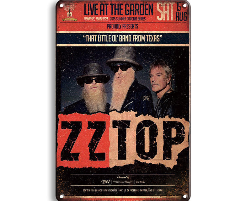 Metalen wandbord | ZZ Top |