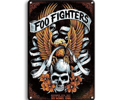 Metalen wandbord | Foo Fighters |