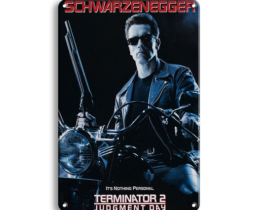 Metalen wandbord | Schwarzenegger | The Terminator 2 |