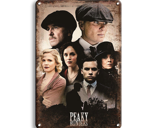 Metalen wandbord | Peaky Blinders | Hoofden |