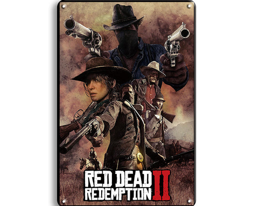 Metalen wandbord | Red Dead Redemption II #2 |