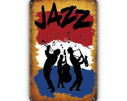 Metalen wandbord | Jazz |