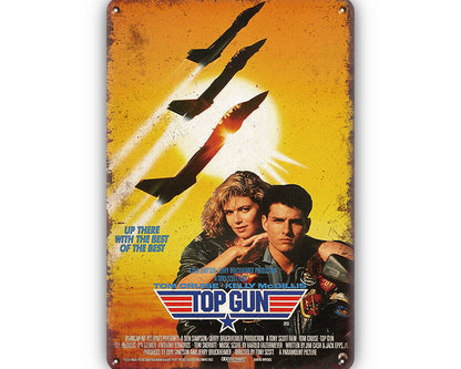 Metalen wandbord | Tom Cruise | Top Gun |