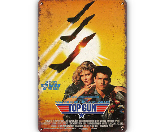 Metalen wandbord | Tom Cruise | Top Gun |