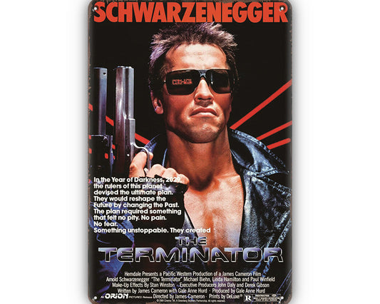 Metalen wandbord | Schwarzenegger | The Terminator |
