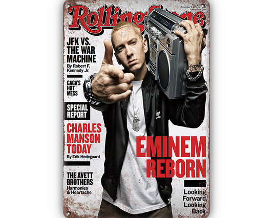 Metalen wandbord | Eminem reborn |