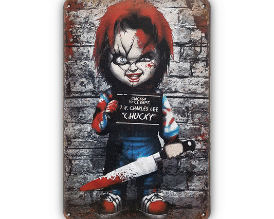 Metalen wandbord | Chucky |